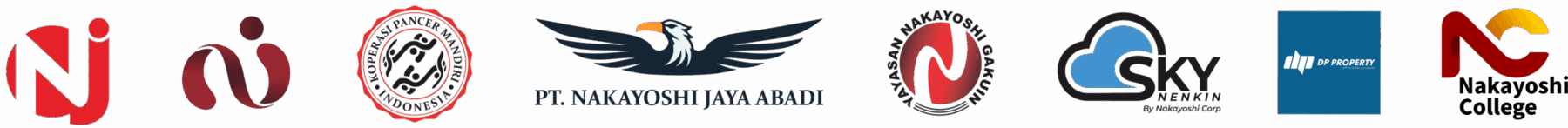 Rangkaian logo dalam ekosistem Nakayoshi Group